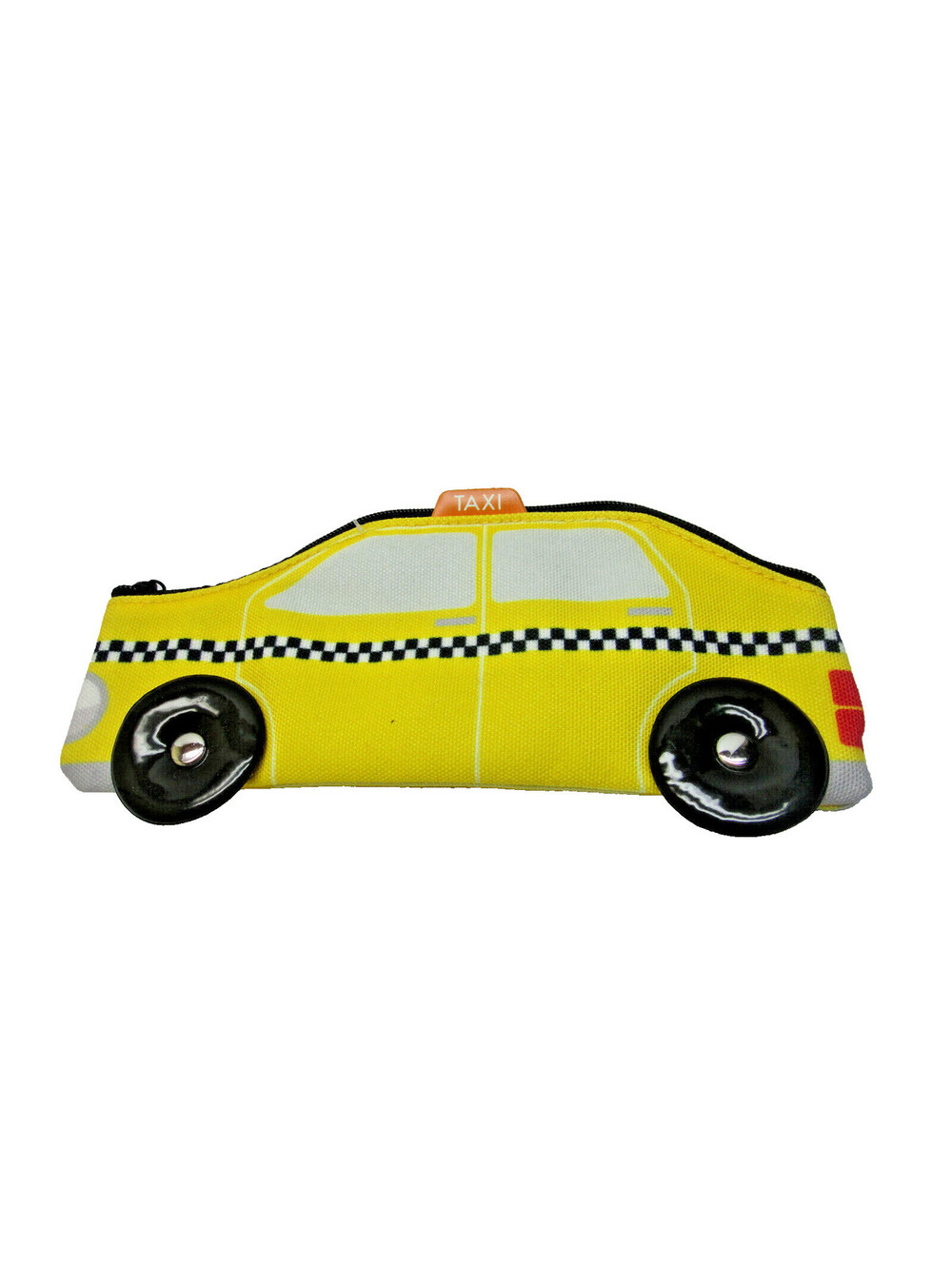 PAPYRUS Small Zip Makeup cosmetic Pencil Pouch City Fare Yellow Taxi